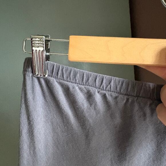 SOFT SURROUNDINGS Women's Med Purple Tiered Knee Midi Skirt Boho Hippie Linen - Picture 5 of 7